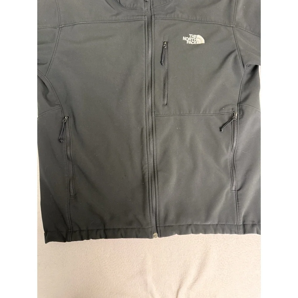 The North Face Apex Bionic Softshell Jacket Men's Large Black‎ Full Zip Windwall